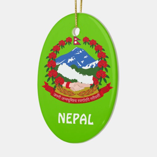 NEPAL* Custom Christmas Ornament Zazzle