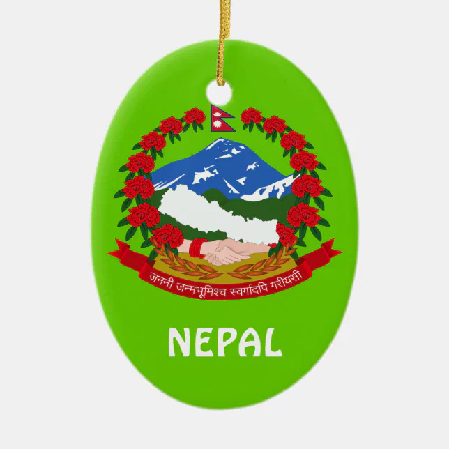 NEPAL* Custom Christmas Ornament Zazzle