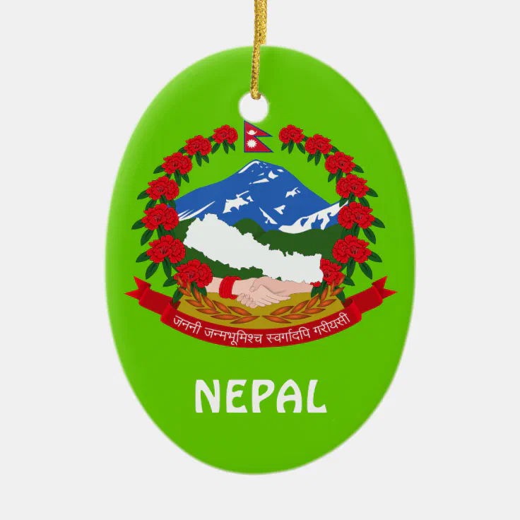 NEPAL* Custom Christmas Ornament Zazzle