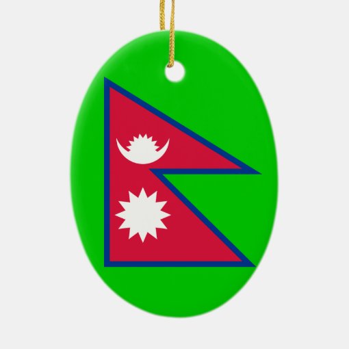 NEPAL* Custom Christmas Ornament Zazzle