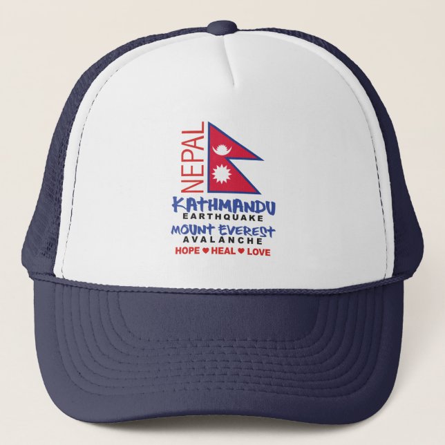 Nepal Earthquake Trucker Hat (Front)