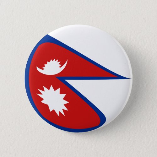 Nepal Fisheye Flag Button