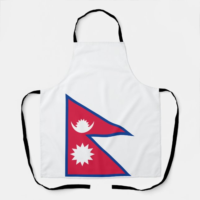 Nepal Flag Apron (Front)