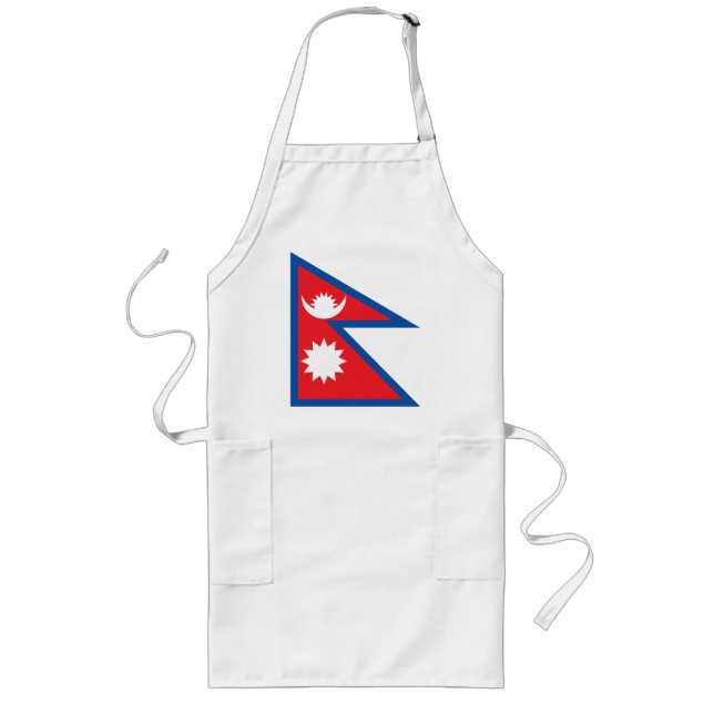 Nepal Flag Apron (Front)