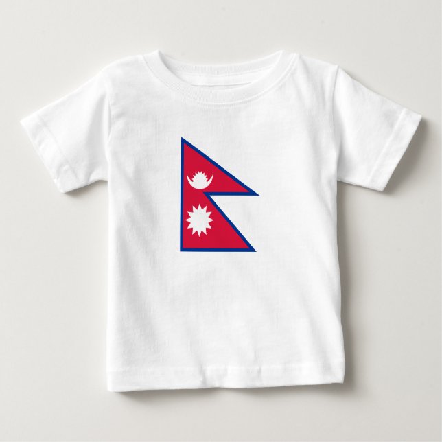 Nepal Flag Baby T-Shirt (Front)