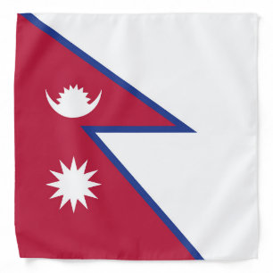 Nepal flag bandana