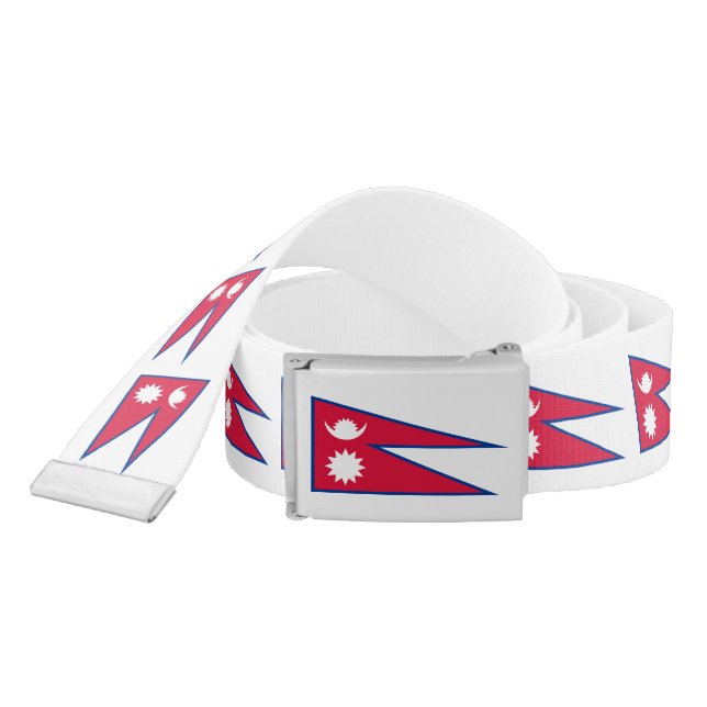Nepal Flag Belt (Snake)