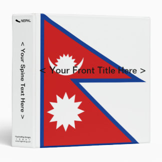 Nepal Flag Binder