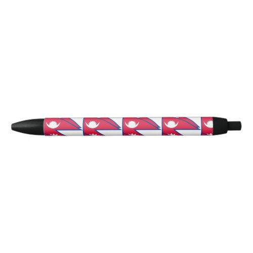 Nepal Flag Black Ink Pen