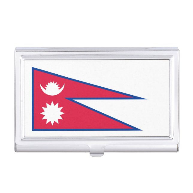 Nepal Flag Business Card Case (Front)