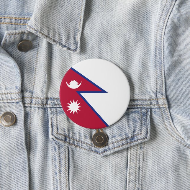 Nepal flag button (In Situ)