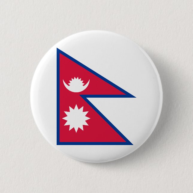 Nepal Flag Button (Front)