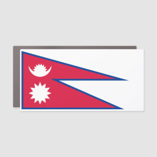 Nepal Flag Car Magnet