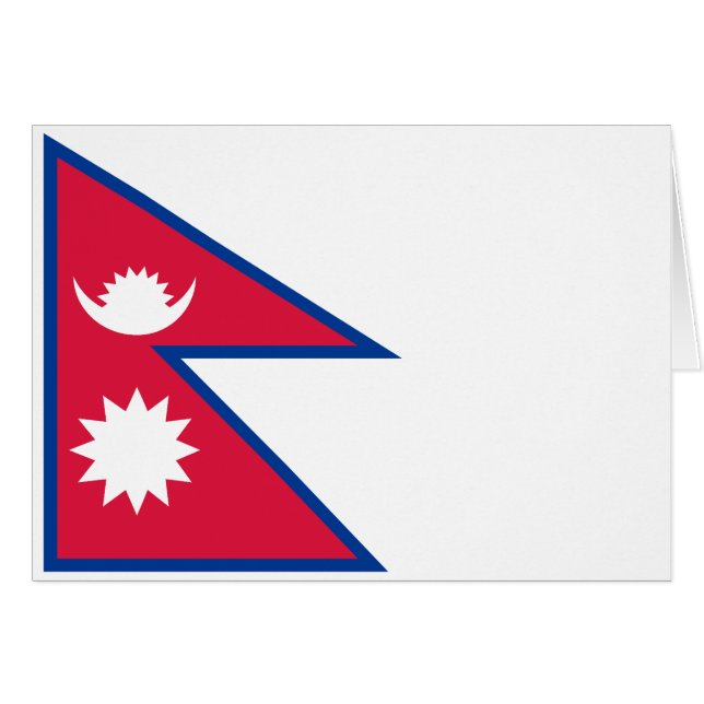 Nepal Flag Cards (Front Horizontal)