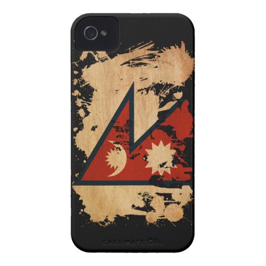 Nepal Flag Case-Mate iPhone Case (Back)