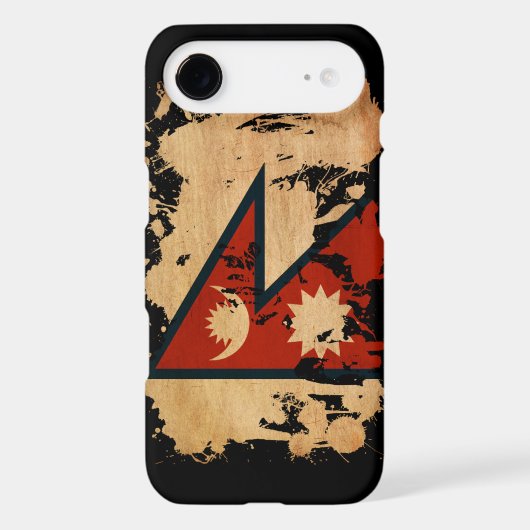 Nepal Flag Case-Mate iPhone Case (Back)