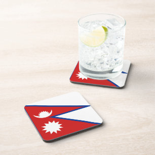Nepal Flag Coaster