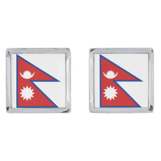 Nepal Flag Cufflinks