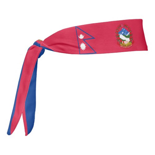 Nepal Flag Elegant Patriotic Tie Headband