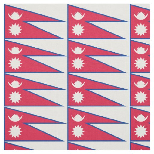 Nepal Flag Fabric