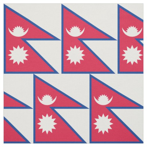 Nepal Flag Fabric