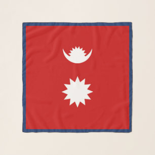 Nepal Flag Fashion Scarf