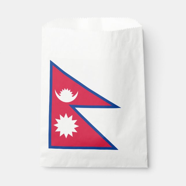 Nepal Flag Favor Bag (Front)