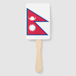 Nepal Flag Hand Fan
