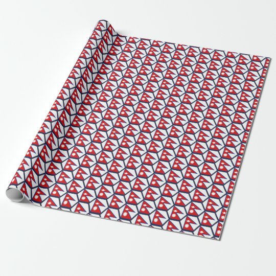 Nepal Flag Wrapping Paper