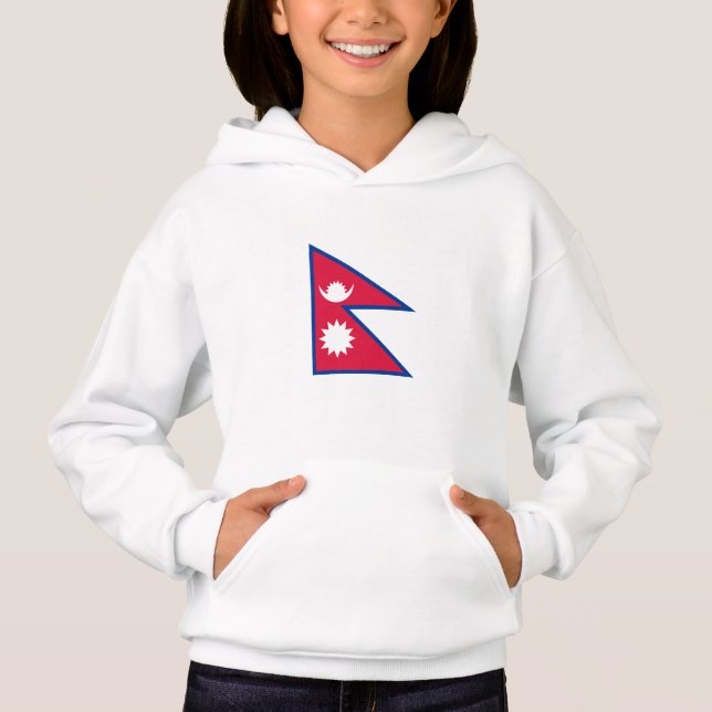 Nepal Flag Hoodie (Front)