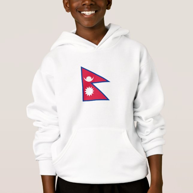 Nepal Flag Hoodie (Front)