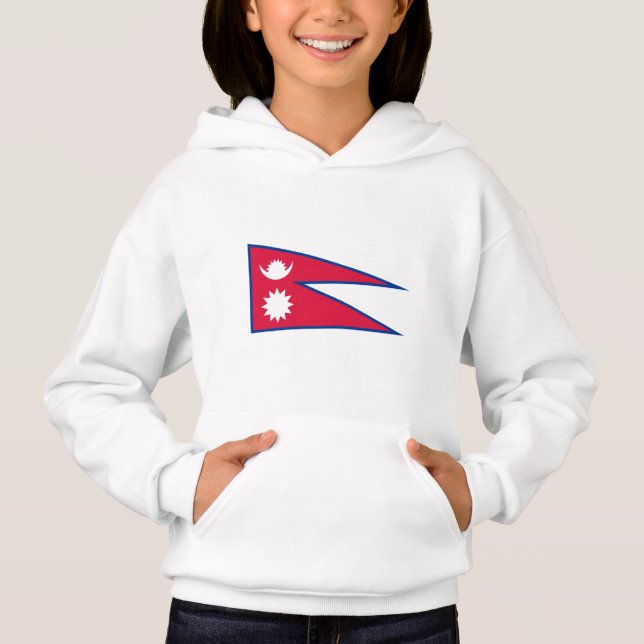 Nepal Flag Hoodie (Front)