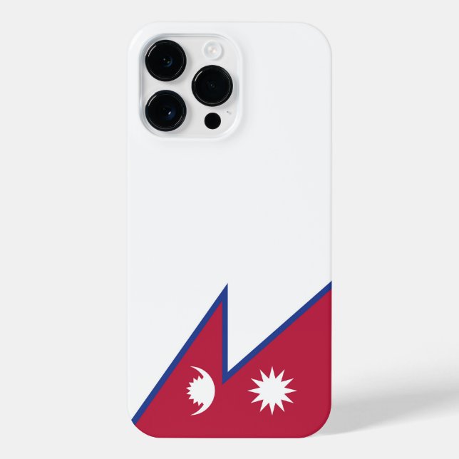Nepal flag iPhone case (Back)