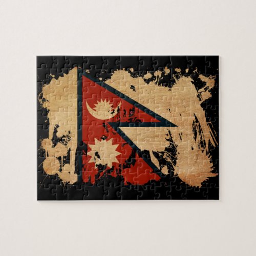 Nepal Flag Jigsaw Puzzle