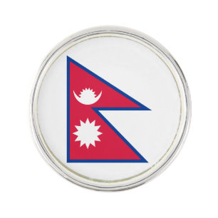 Nepal Flag Lapel Pin