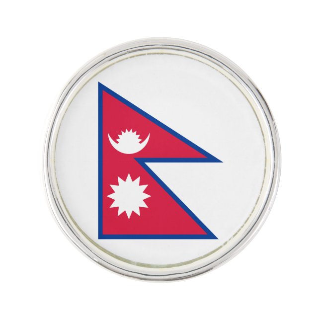Nepal Flag Lapel Pin (Front)