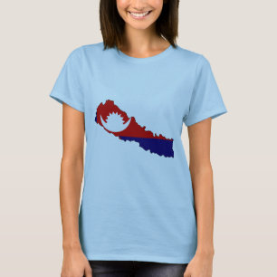 Nepal flag map T-Shirt