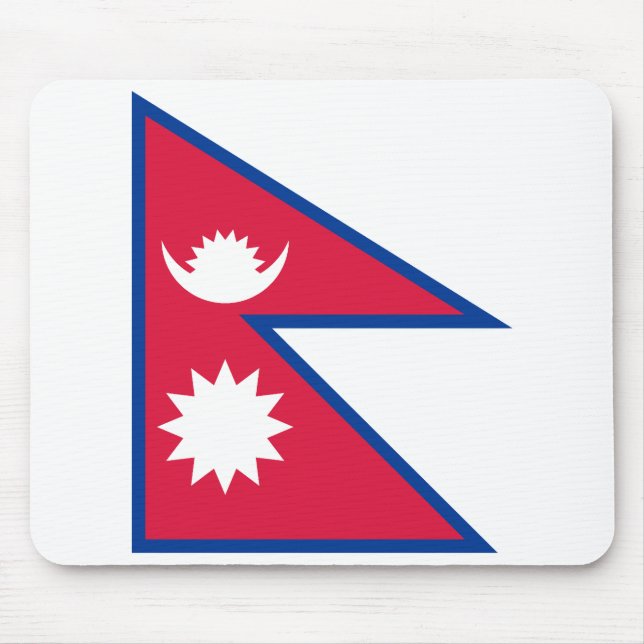 Nepal Flag Mouse Pad (Front)