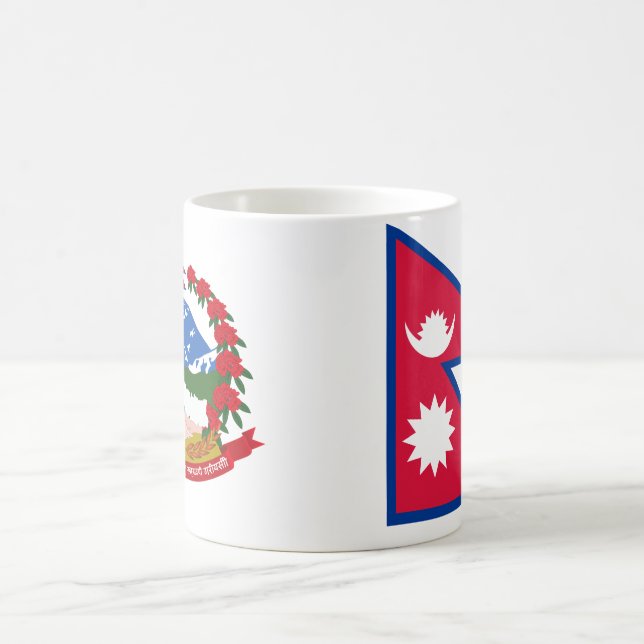 Nepal flag mug (Center)