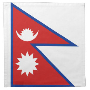 Nepal Flag Napkin