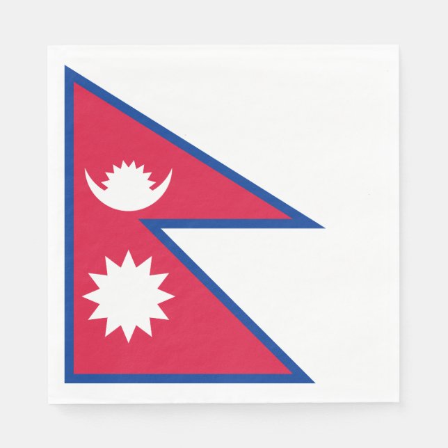 Nepal Flag Napkins (Front)