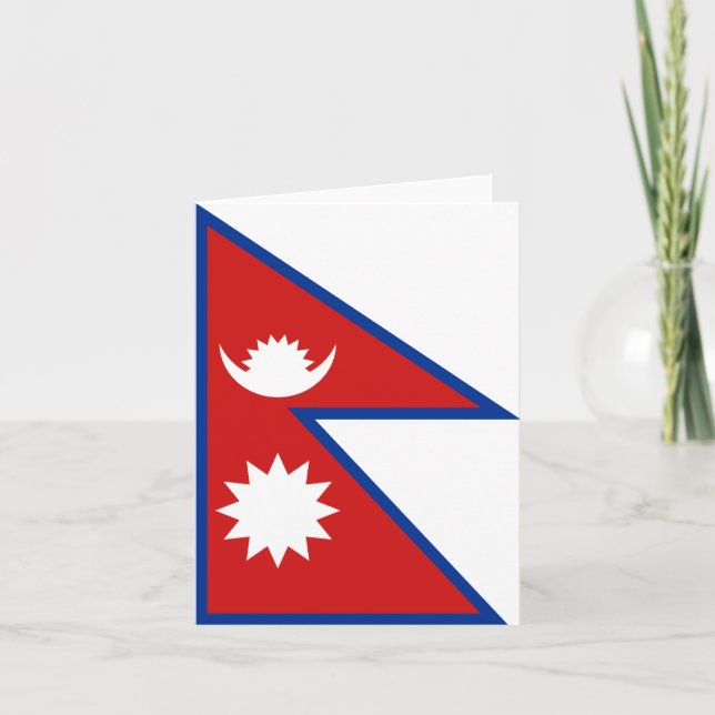 Nepal Flag Notecard (Front)