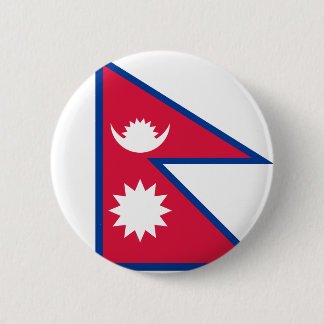 Nepal Flag Pinback Button