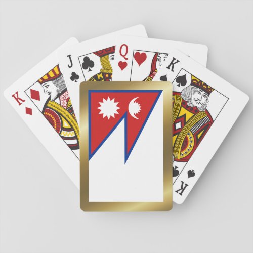 Nepal Flag Playing Cards