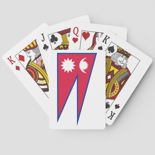 Nepal Flag Poker Cards (Back)