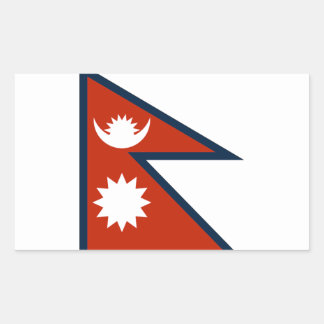 Nepal Flag Stickers | Zazzle