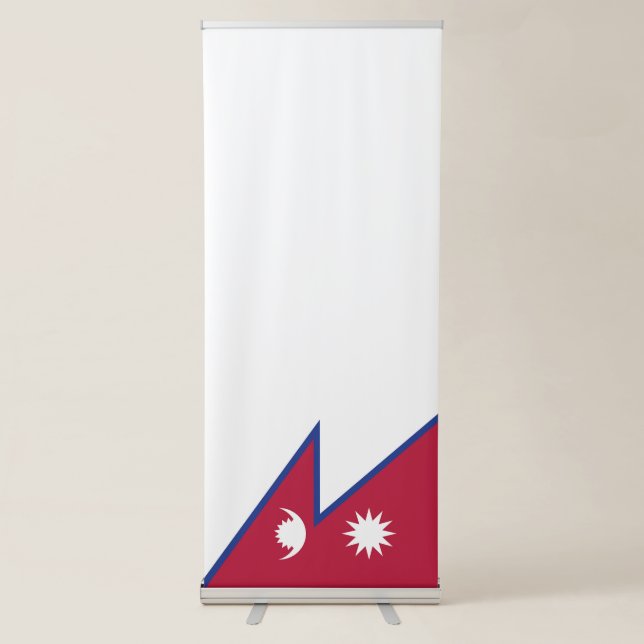 Nepal flag retractable banner (Front)