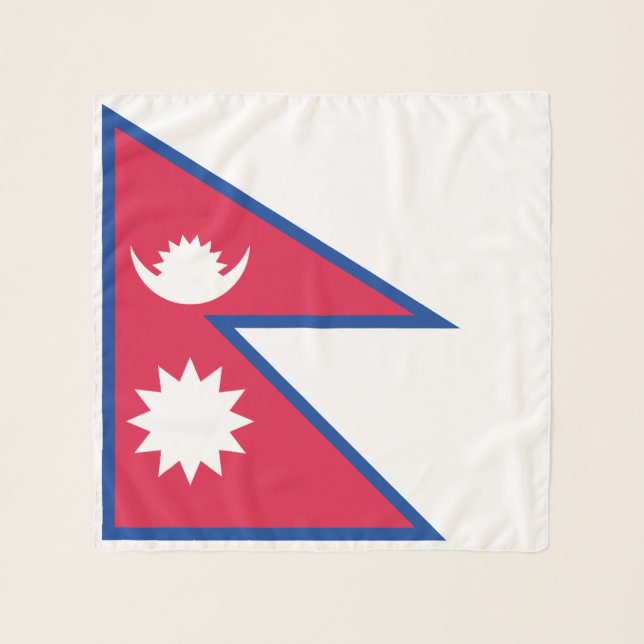 Nepal Flag Scarf (Front)