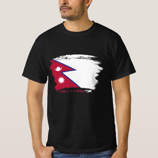 Nepal flag T-Shirt (Front)