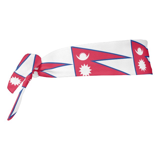 Nepal Flag Tie Headband (Rotate 270)